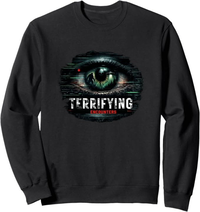 Terrifying Encounters Paranormal Horror Mystery Graphic Sweatshirt | Amazon (US)