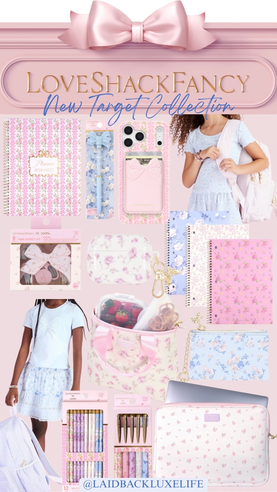 Target x LoveShackFancy collection! My girls are so excited for this collection!! 🎀🩵 It’s so cute and will make back to school more fun! @Target #backtoschool #LaidbackLuxeLife

Hey Beautiful! Feel free to comment on this post if you have any questions! 🫶🏽

Follow me for more fashion finds, beauty faves, lifestyle, home decor, sales and more! So glad you’re here!! XO, Karma

#LTKgrwm #LTKdayinmylife #LTKmomlife