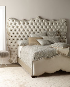 Samara Tufted Queen Bed | Horchow