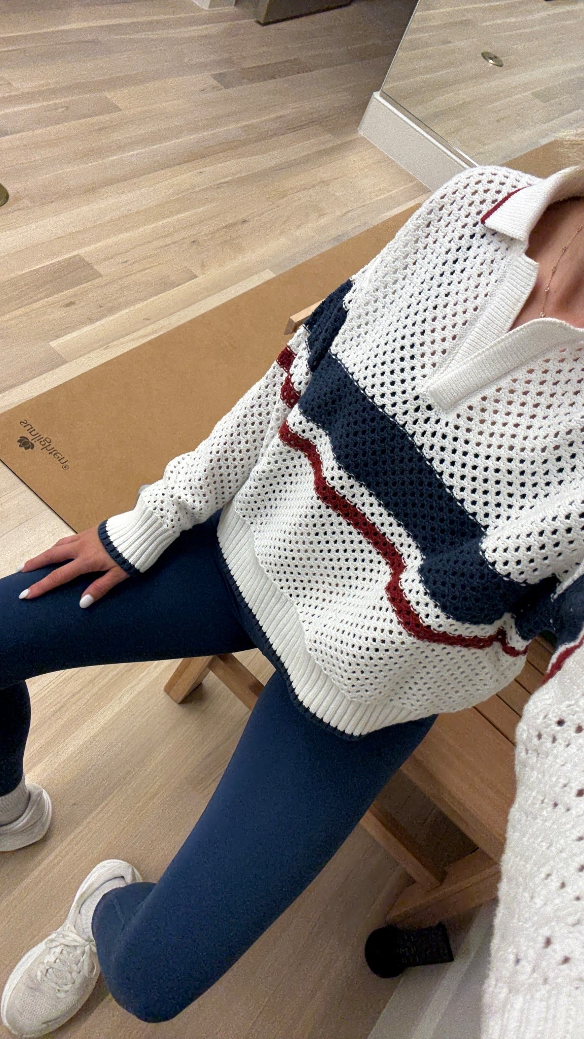 ootd featuring my favorite Lulu Align dupes under $35 and mesh Tuckernuck sweater! 

#LTKActive