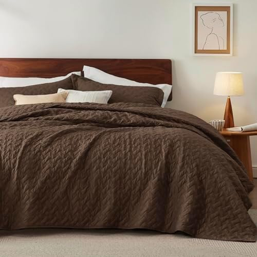 Bedsure Quilts King Size - Lightweight Bedspreads King Size with Basket Weave Pattern, Soft Quilt... | Amazon (US)
