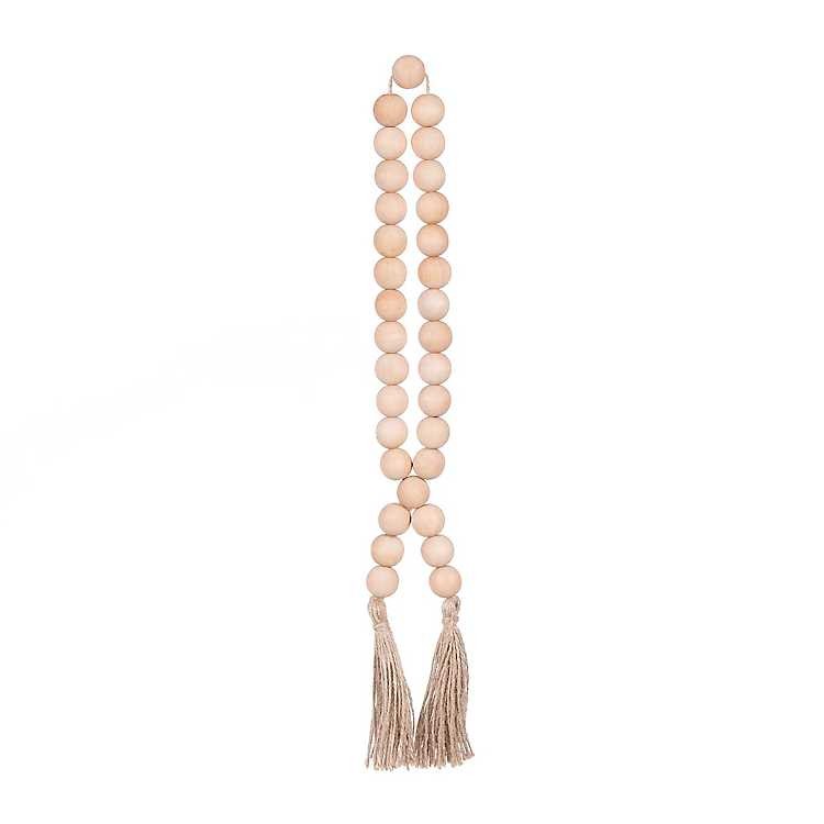 Natural Bead Loop with Tassel | Kirkland's Home