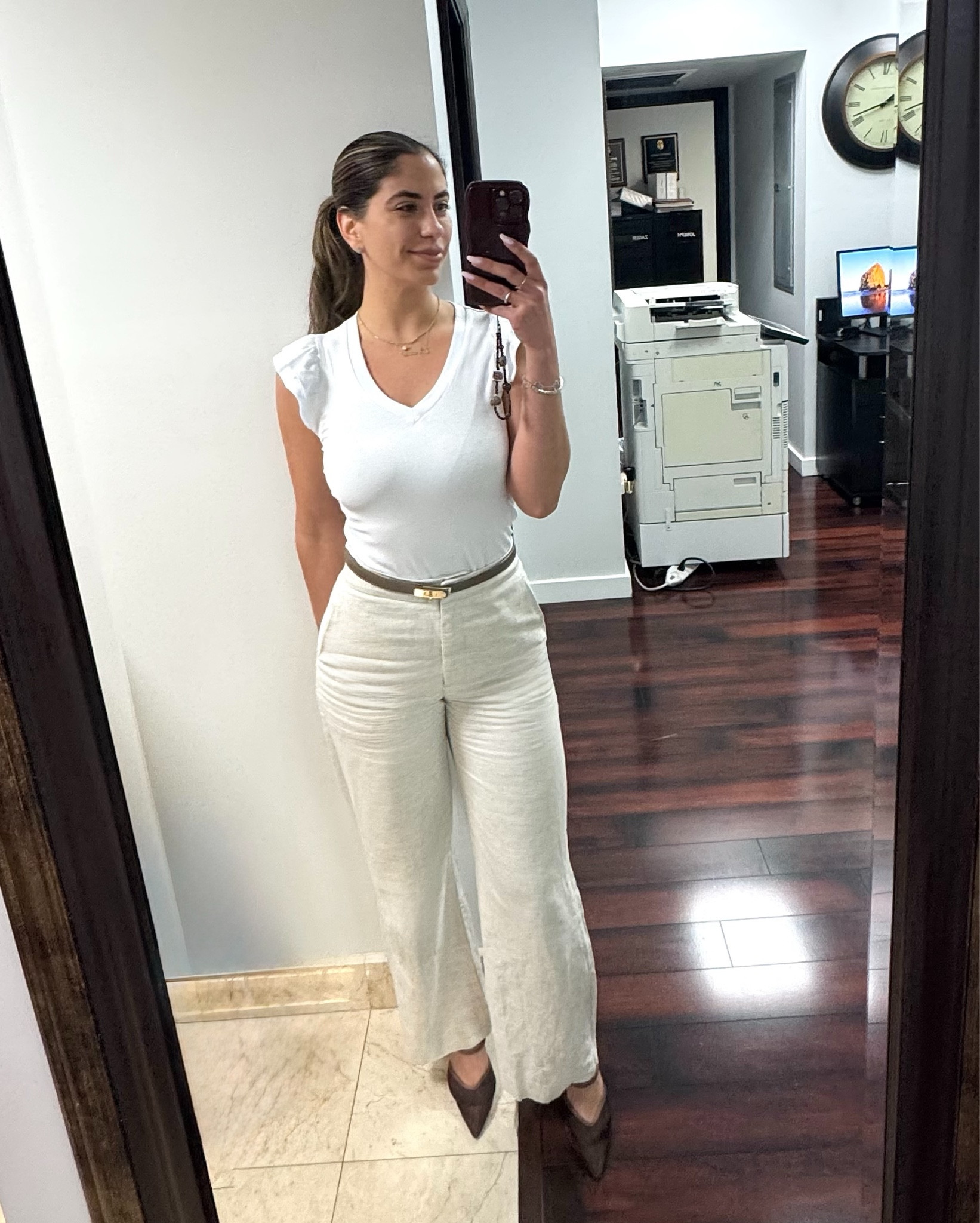 This shirt is SO cute AND ITS ONLY $8.88 RN 🏃‍♀️ #ootd
Business casual workwear
Work outfits 
#lawyerfashion #affordablefashion #amazonfashion #amazonfashionfinds 

#LTKootd #LTKWorkwear #LTKSpringSale