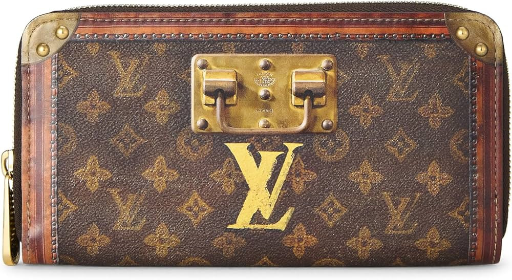 Amazon.com: Louis Vuitton, Pre-Loved Monogram Canvas Time Trunk Zippy, Brown : Luxury Stores | Amazon (US)