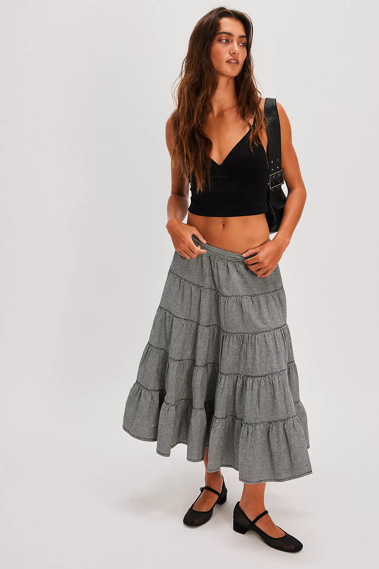 In Full Swing Gingham Midi Skirt | Free People (Global - UK&FR Excluded)