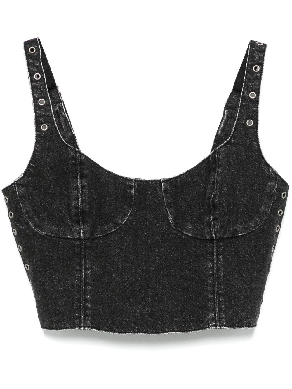 Ksubi Dauphine crop top - Black | Farfetch Global