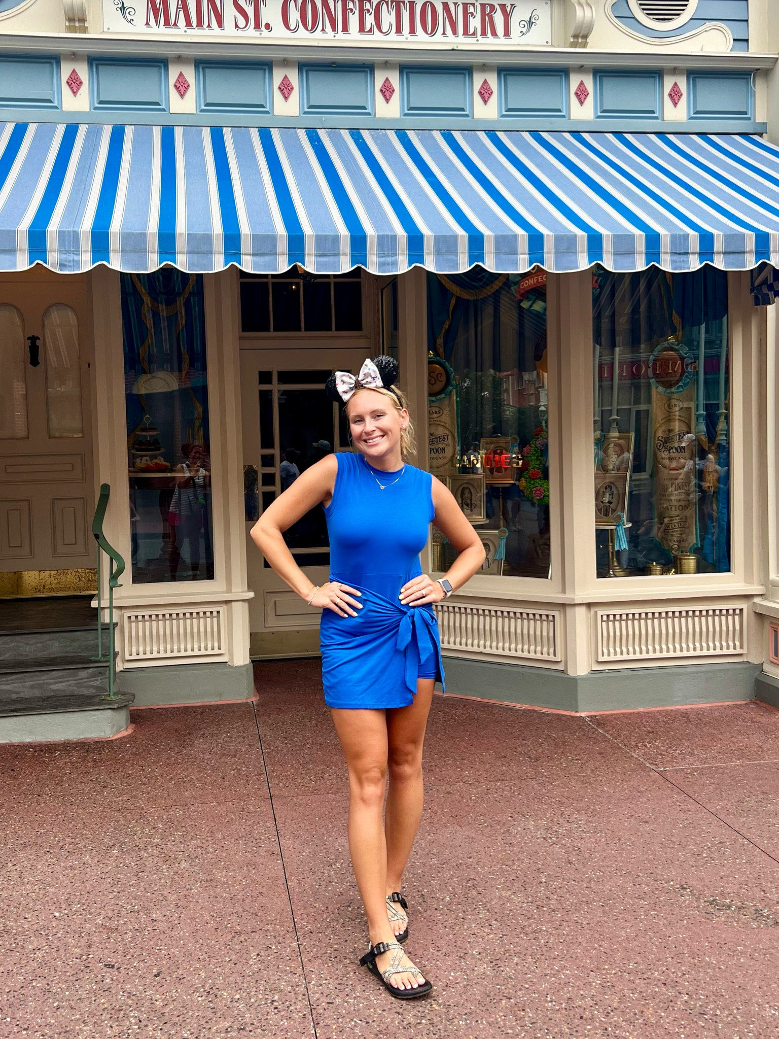 a perfect park outfit for a hot day! This dress/romper is so comfortable! 

Disney style, Disney parks, Disney outfit, Disney parks outfit 
