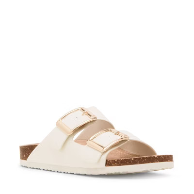 Madden Girl Bodie Footbed Sandal - 9 - WHITE PAT | Target