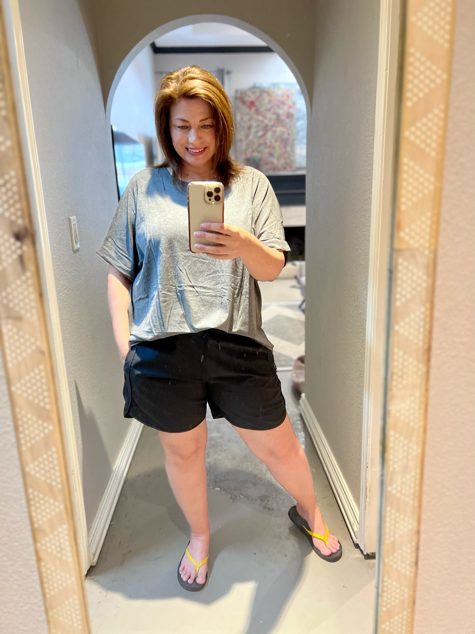 This oversized t-shirt with cuffed sleeves is also great with these light and breathable shorts.  Perfect casual summer outfit.

#LTKunder50 #LTKcurves #LTKxPrimeDay