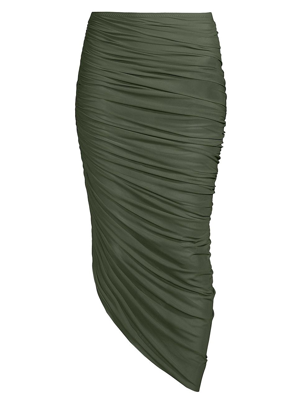 Women's Diana Ruched Long Skirt - Celadon - Size Large | Saks Fifth Avenue