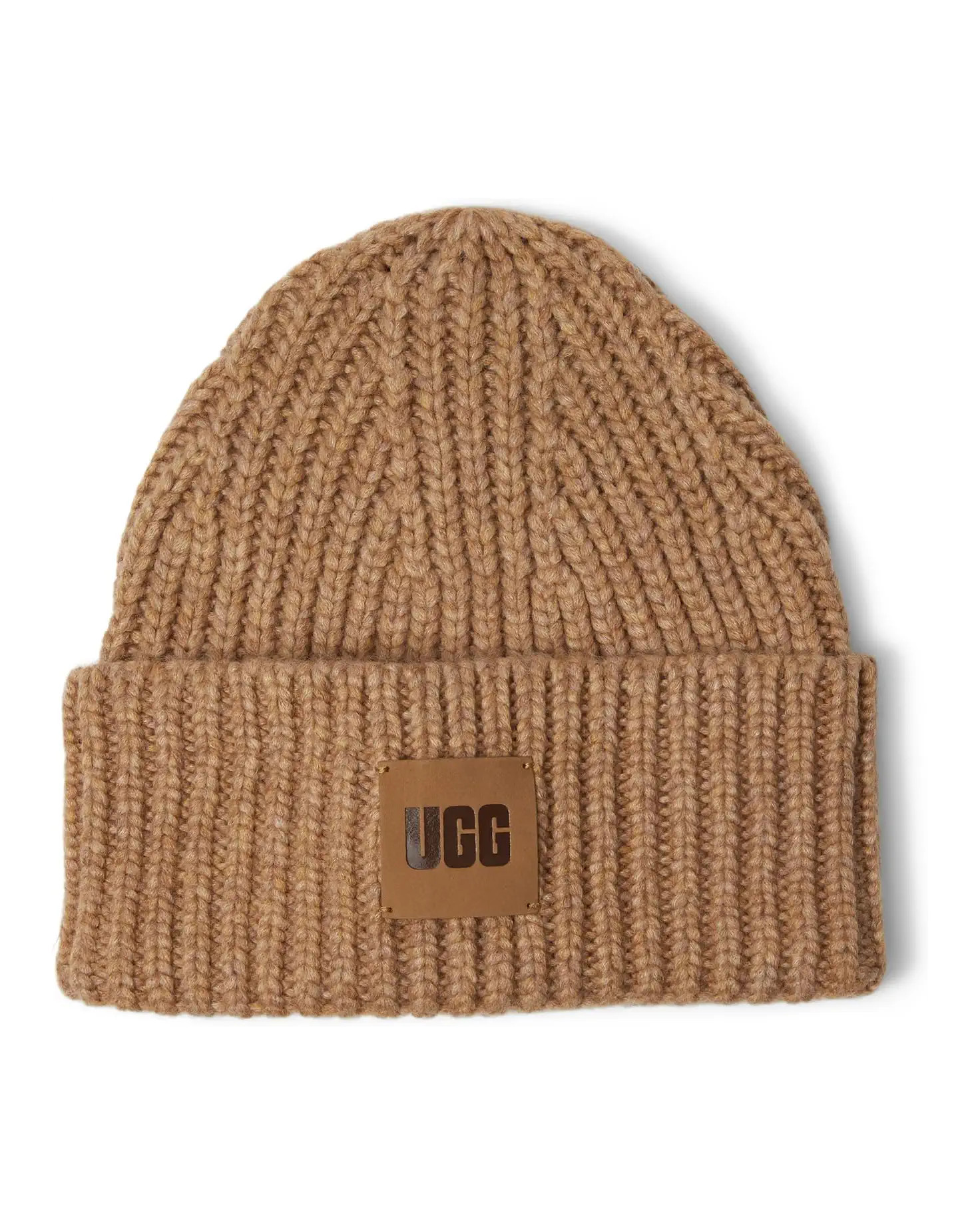 Chunky Rib Beanie with UGG Logo | Zappos