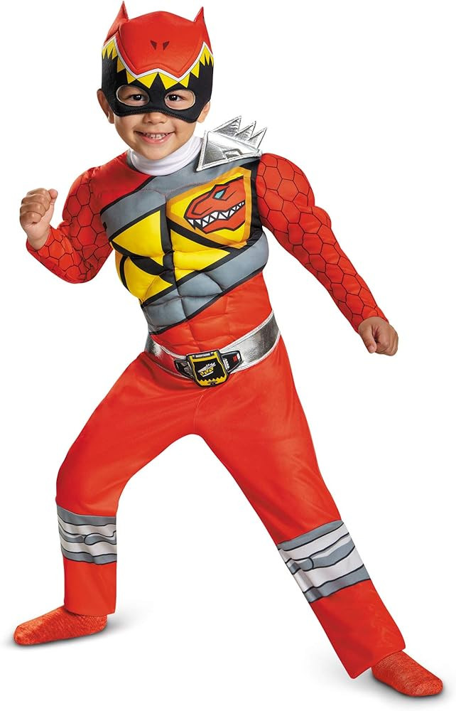 Red Power Rangers Costume for Toddlers, Official Licensed Red Ranger | Amazon (US)