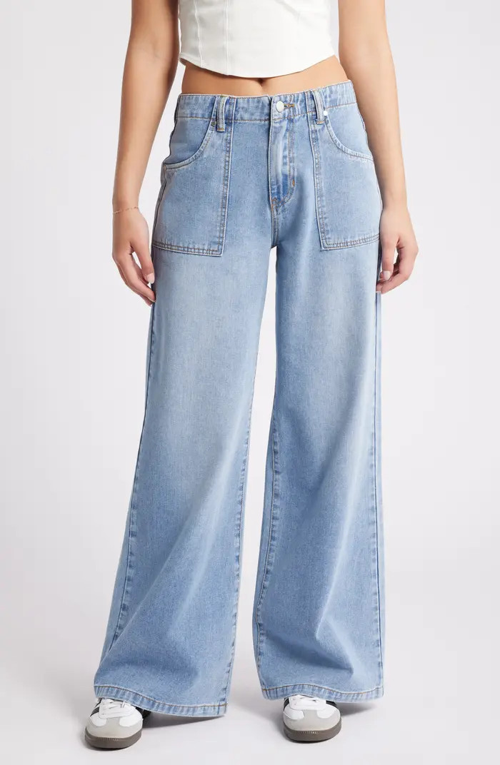 Utility High Waist Wide Leg Jeans | Nordstrom