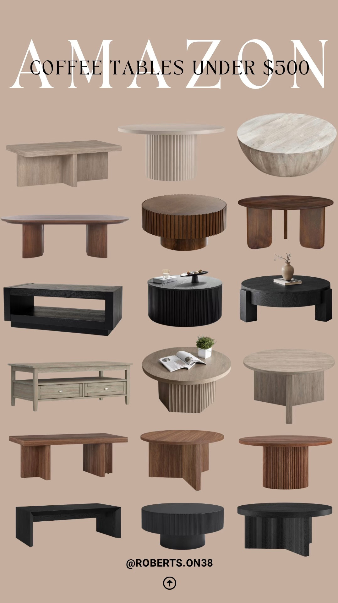 Amazon coffee tables under $500 😍😱 say LESS! Whether you’re looking for brown coffee tables, round ones, or anything else, I’ve got you covered! 🤎

#LTKSeasonal #LTKSaleAlert #LTKHome