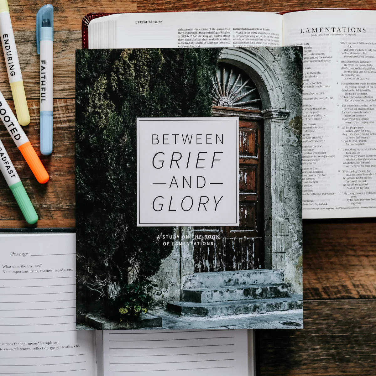 Between Grief and Glory | Lamentations Study - Men | The Daily Grace Co.