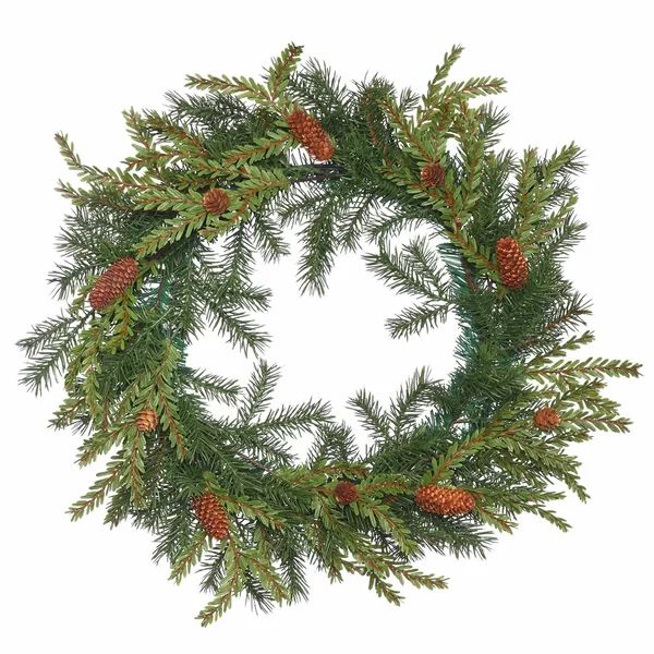 Hemlock 20" Pine Artificial Christmas Wreath | Wayfair North America