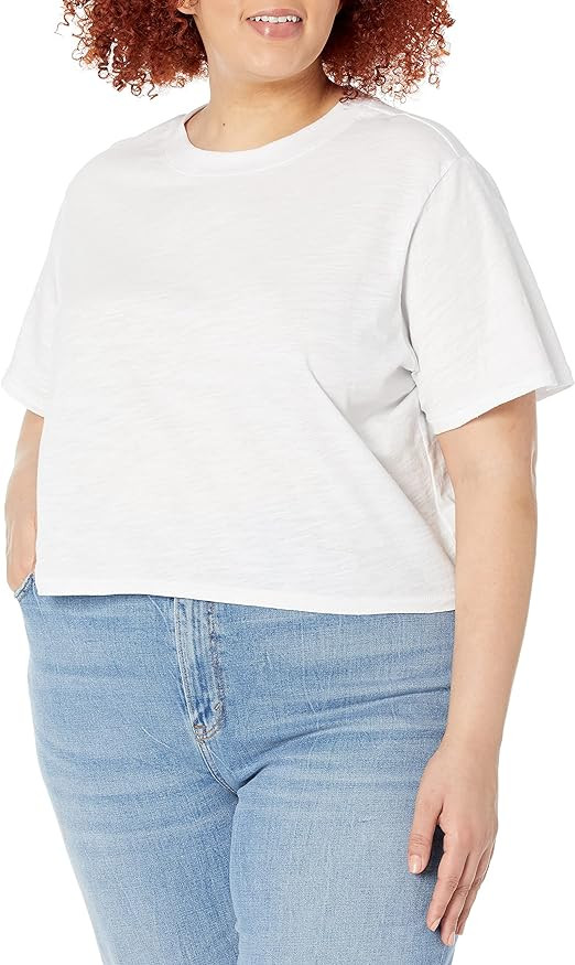 The Drop Women's Sydney Short-Sleeve Cropped Crewneck T-Shirt | Amazon (US)