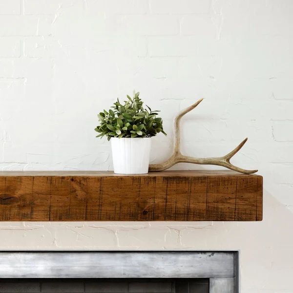 Rustic Fireplace Mantel Shelf | Bed Bath & Beyond