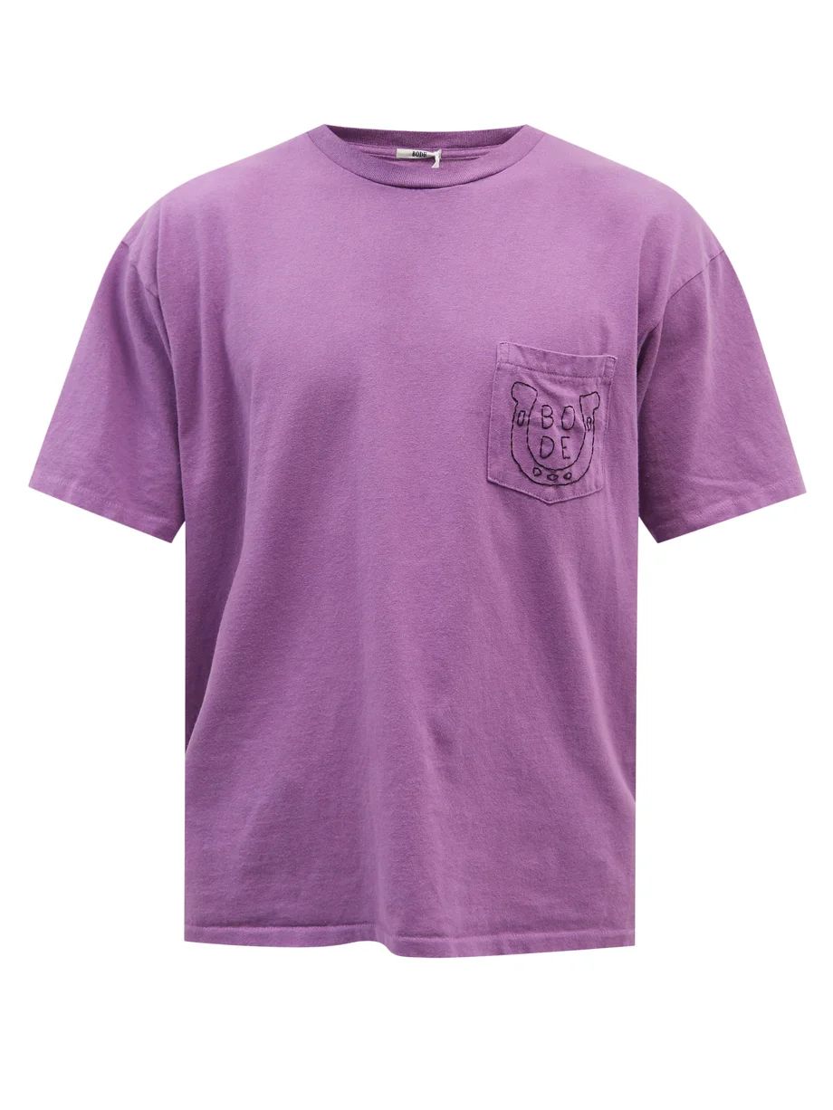 Horseshoe-stitched cotton-jersey T-shirt | Bode | Matches (US)