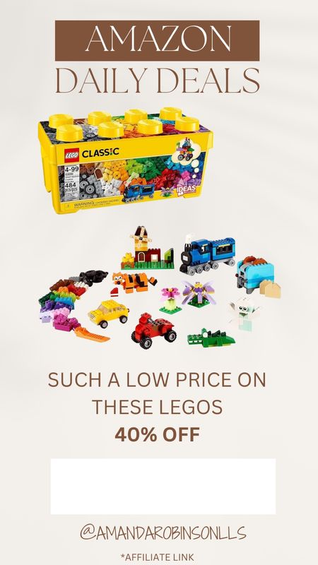 Amazon Daily Deals
Lego set 40% off

#LTKkids #LTKsalealert
