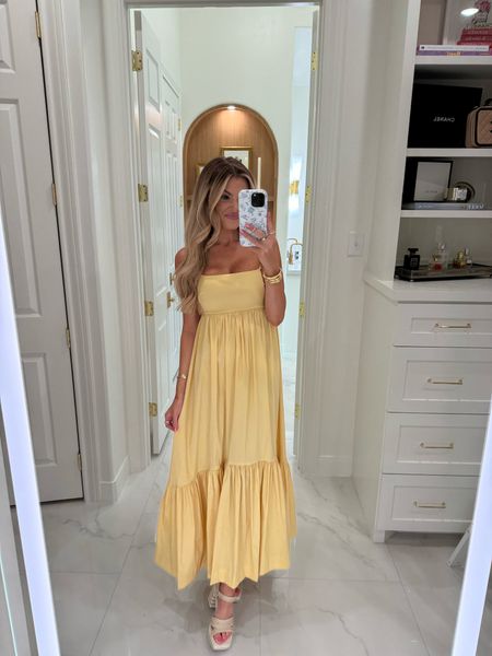 Butter yellow is the trending color of summer, and this maxi dress is the perfect way to wear the trend! Save 20% on dresses plus an extra 15% with code: DRESSFEST

Size: XSP

Summer dresses, wedding guest dresses, summer style, Abercrombie sale, Abercrombie dresses, summer trends

#LTKFindsUnder100 #LTKSaleAlert #LTKStyleTip