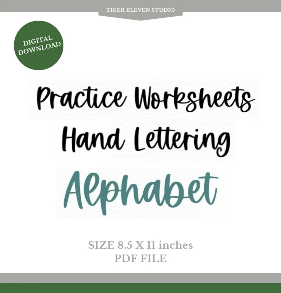 Digital Download Sweet Script Lettering Workbook - Etsy | Etsy (US)