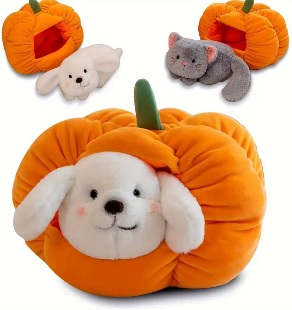 Adorable 9-Inch Plush Dog & Cat With Pumpkin House - Perfect Halloween Gift For Kids & Friends Plush Dog Halloween Toys

#LTKSeasonal #LTKKids #LTKBaby