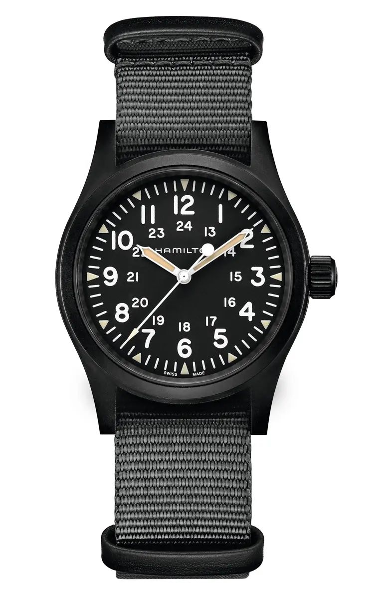 Khaki Field NATO Strap Watch, 38mm | Nordstrom