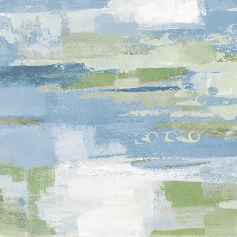 " Urban Walkway II Blue And Green " by Silvia Vassileva Painting Print | Wayfair North America