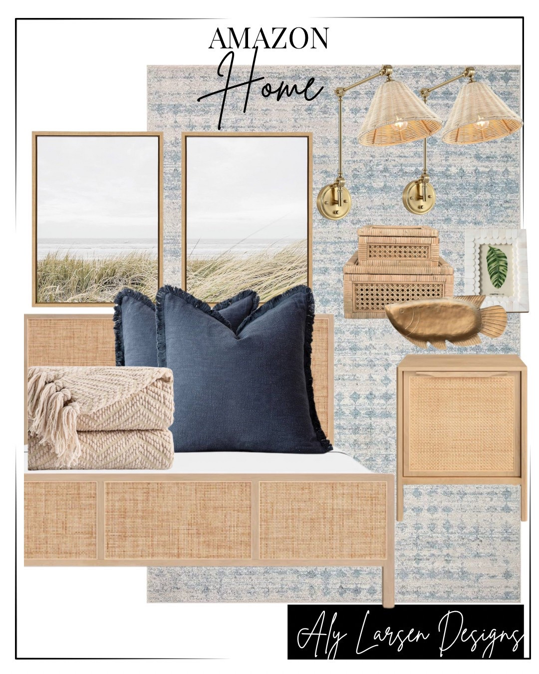 Coastal bedroom decor 

#LTKHome #LTKStyleTip