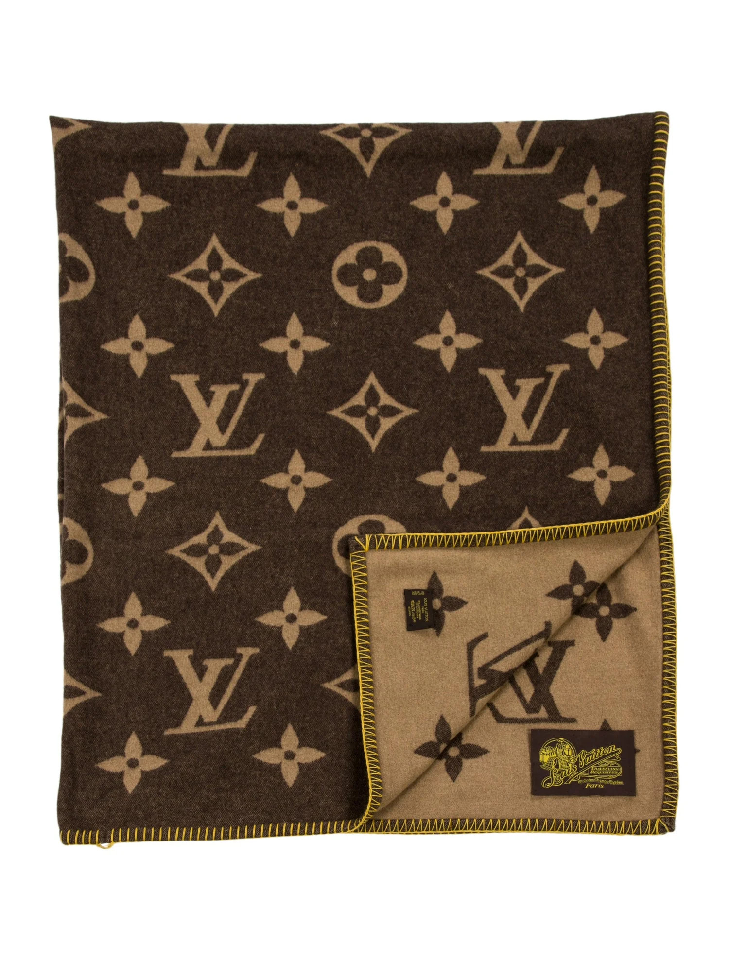 Requisites Monogram Blanket | The RealReal