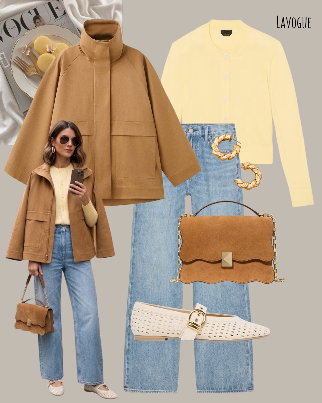 Cozy meets fresh 💛
Funnel neck jacket layered over a yellow cardigan with classic blue jeans—easy, polished, and perfect for everyday wear. Finished with a suede bag and cream flats for a soft, neutral touch.
Effortless and on repeat ✨

Shop Below 👇🏼 

#LTKWorkwear #LTKootd #LTKSeasonal