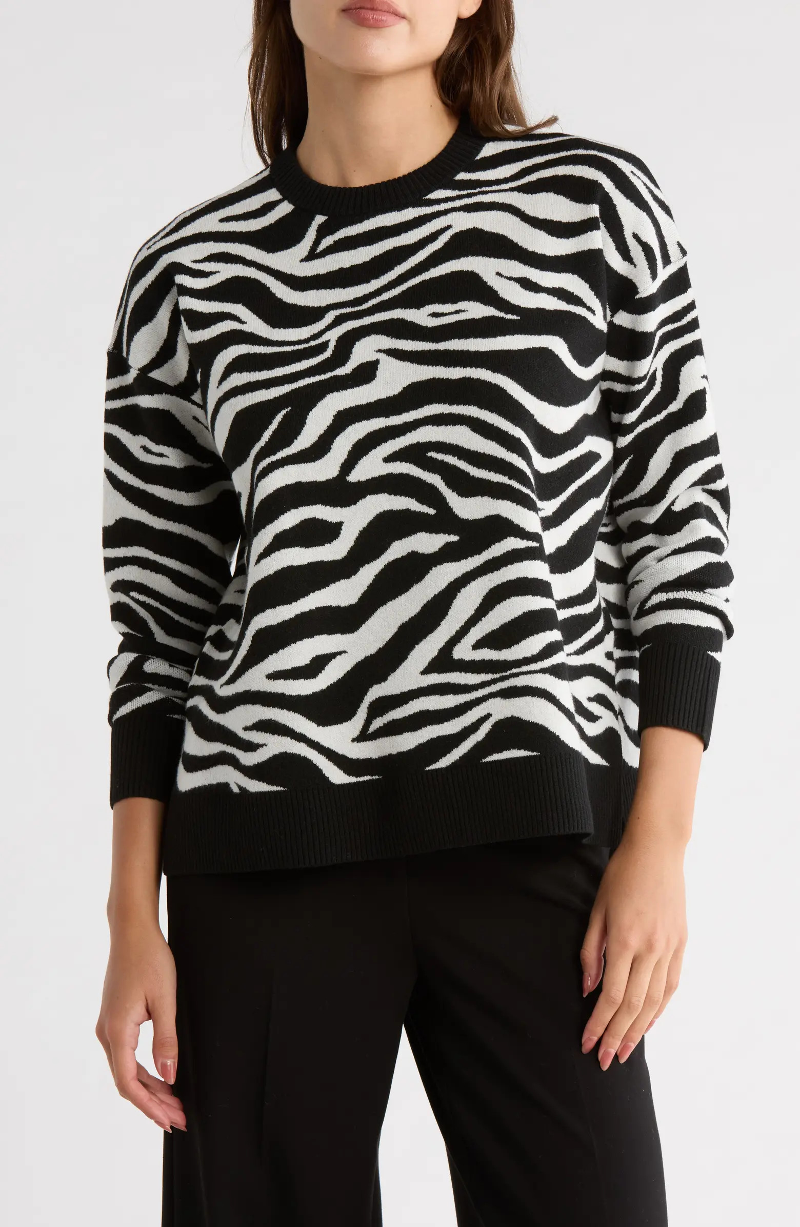 NORDSTROM RACK Patterned Crewneck Sweater | Nordstromrack | Nordstrom Rack