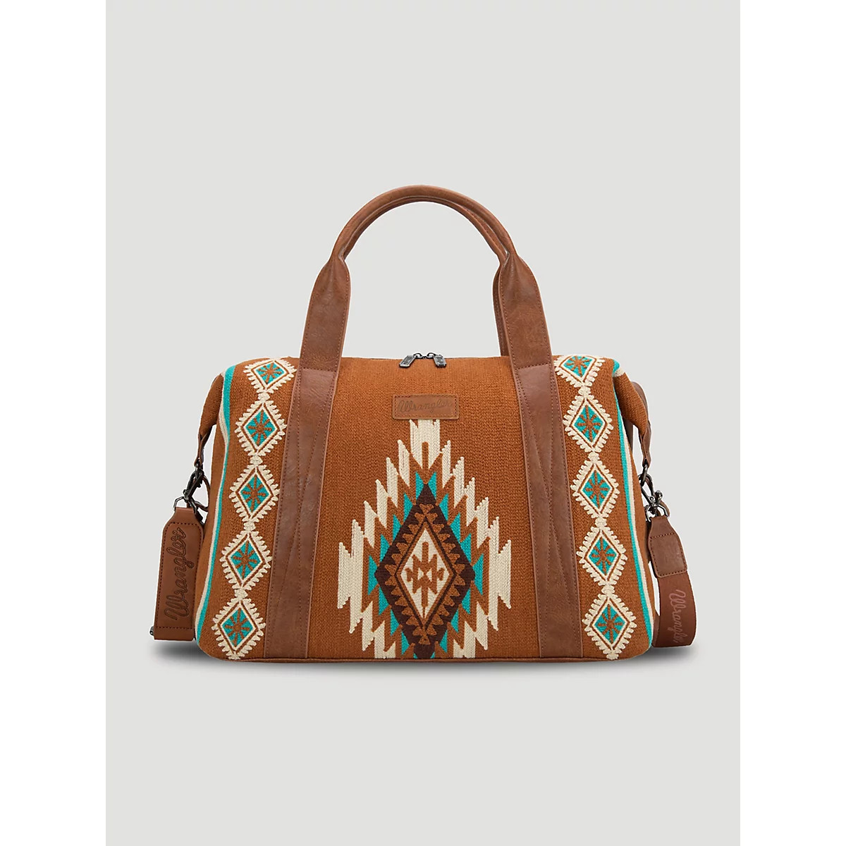 Tapestry Duffle Bag in Brown | Wrangler