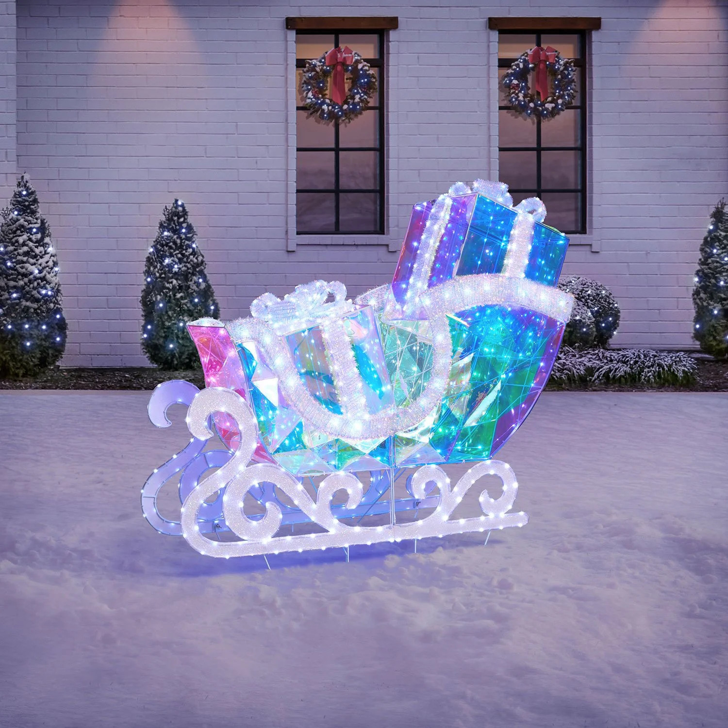 Member's Mark  Member's Mark Pre-Lit Prismatic Sleigh (No ratings yet)|Write a reviewItem # 99040... | Sam's Club
