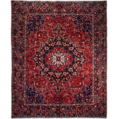 Brookley One-of-a-Kind 10'2" x 12'10" 1970s Area Rug in Red/Black/Navy Blue | Wayfair North America