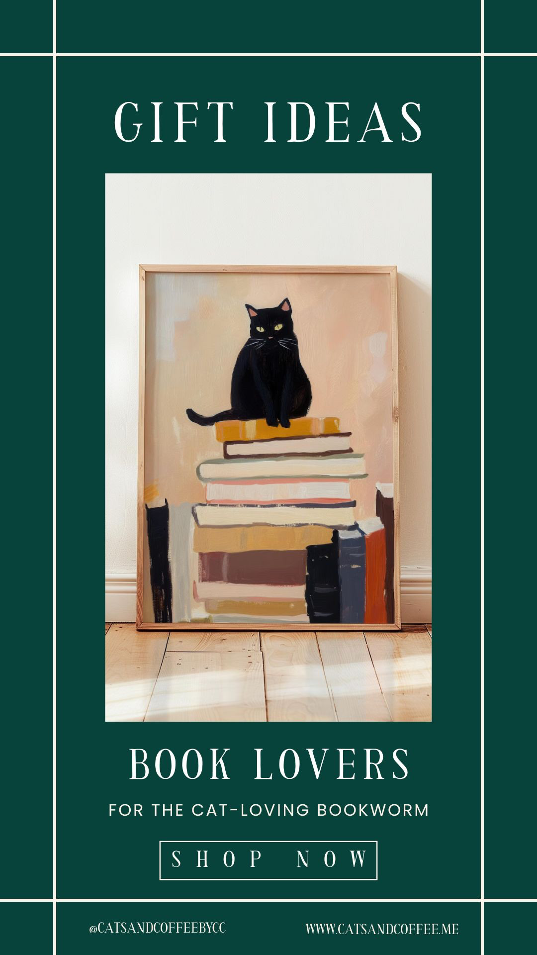 Christmas Gift Idea For the Cat-Loving Bookworm 😻 Because every reader needs a cozy corner filled with charm 💚 This adorable cat-and-book art print is the perfect under-$50 gift for book lovers, cat moms, or anyone curating a warm reading nook this holiday season. I’m tagging more cozy bookish finds — including literary candles, mugs, blankets, and a pretty vintage frame I recommend to pair with this print — to help you create the ultimate book lover’s space. 

 #LTKGiftGuide #LTKHome #LTKPets