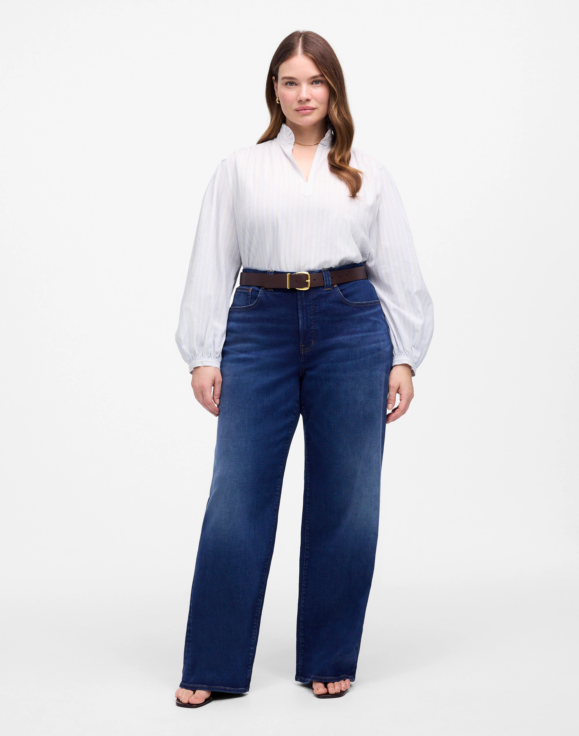 The Plus Perfect Vintage Wide-Leg Jean in Pipestone Wash | Madewell