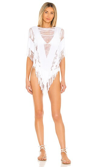 Beach Bunny Haute Summer Poncho in White. | Revolve Clothing (Global)