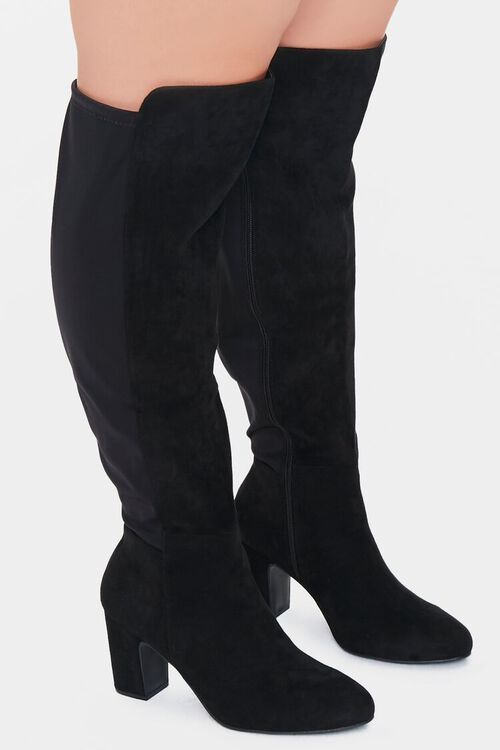 Block Heel Over-the-Knee Boots (Wide) | Forever 21 (US)