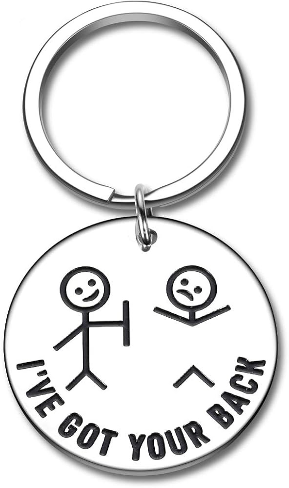 Octamber Funny Gifts Best Friend Keychain for Friends BFF Besties Companion I Got Your Back Stick... | Amazon (US)