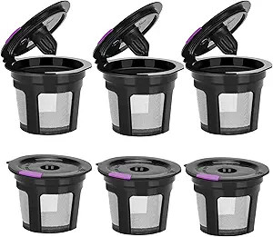 Reusable K Cups For Keurig, Reusable K CUP Coffee Filter Refillable Single K CUP for Keurig 2.0 1... | Amazon (US)