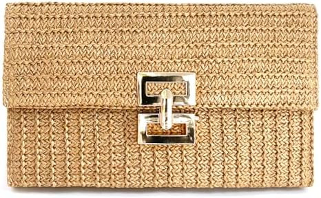 Summer Straw Cluth for women,Rattan Handbags for Women Wicker Purses for Vacation Beach | Amazon (US)