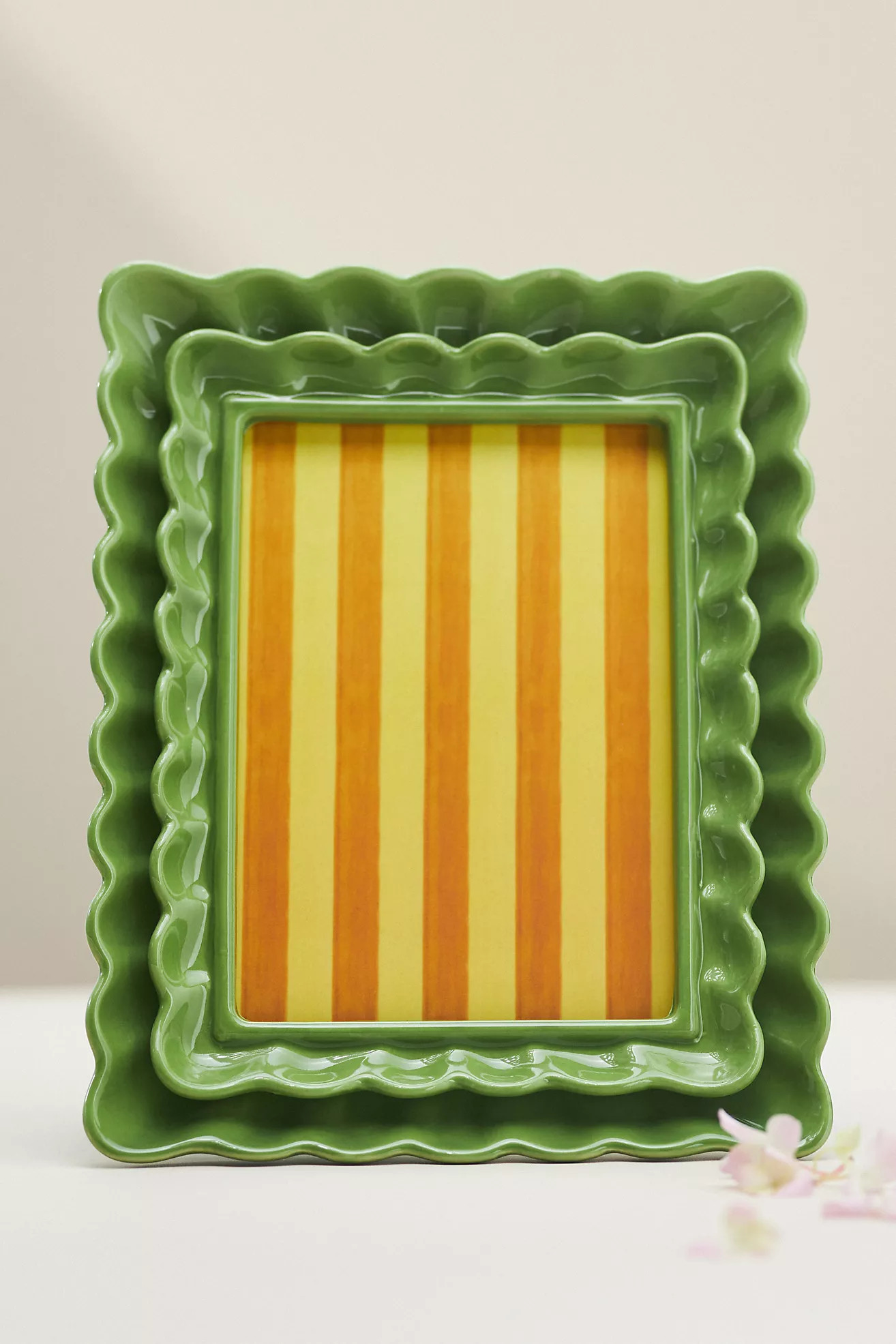 Maeve Scalloped Stoneware Picture Frame | Anthropologie (US)