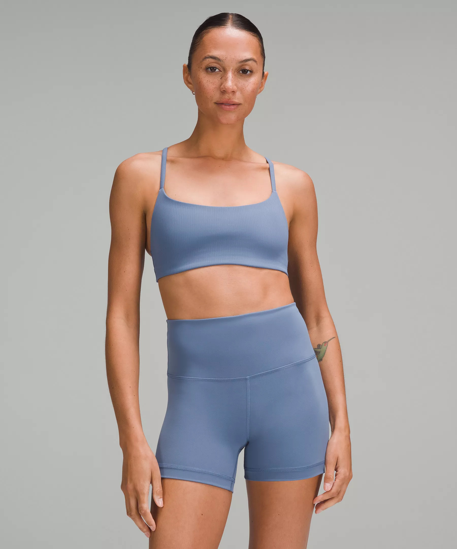Wunder Train Strappy Racer Bra Ribbed | Lululemon (US)