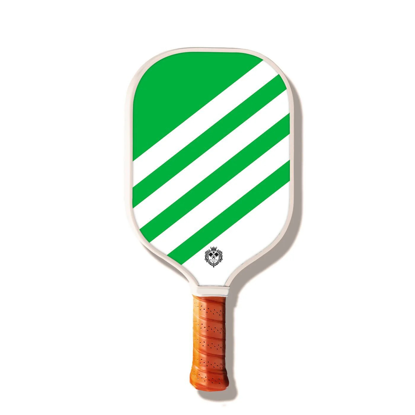 Classic Striped Paddle - Green | Pickleball Prep