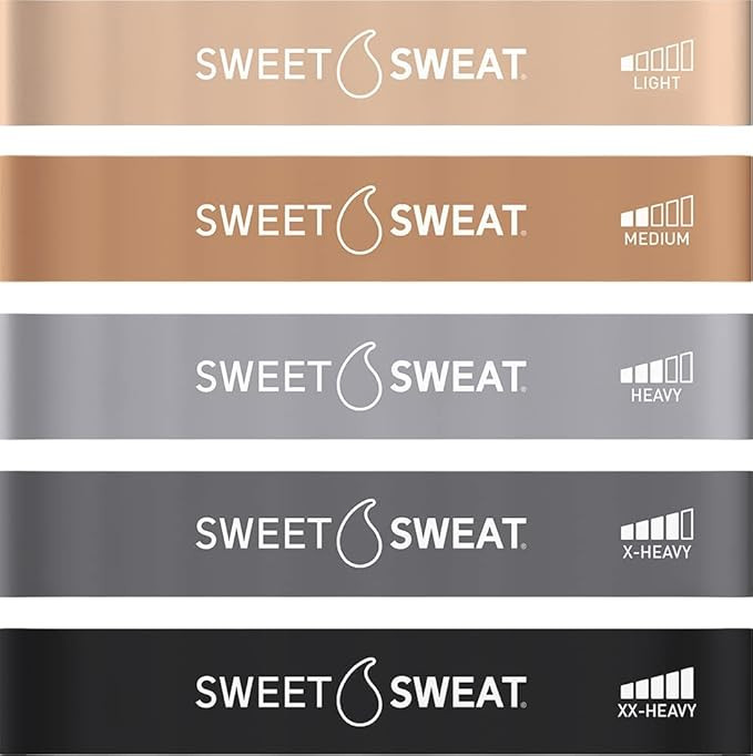 Sweet Sweat Mini Loop Resistance Bands - Set of 5 | Exercise Hip Booty Bands for Squats, Lunges, ... | Amazon (US)