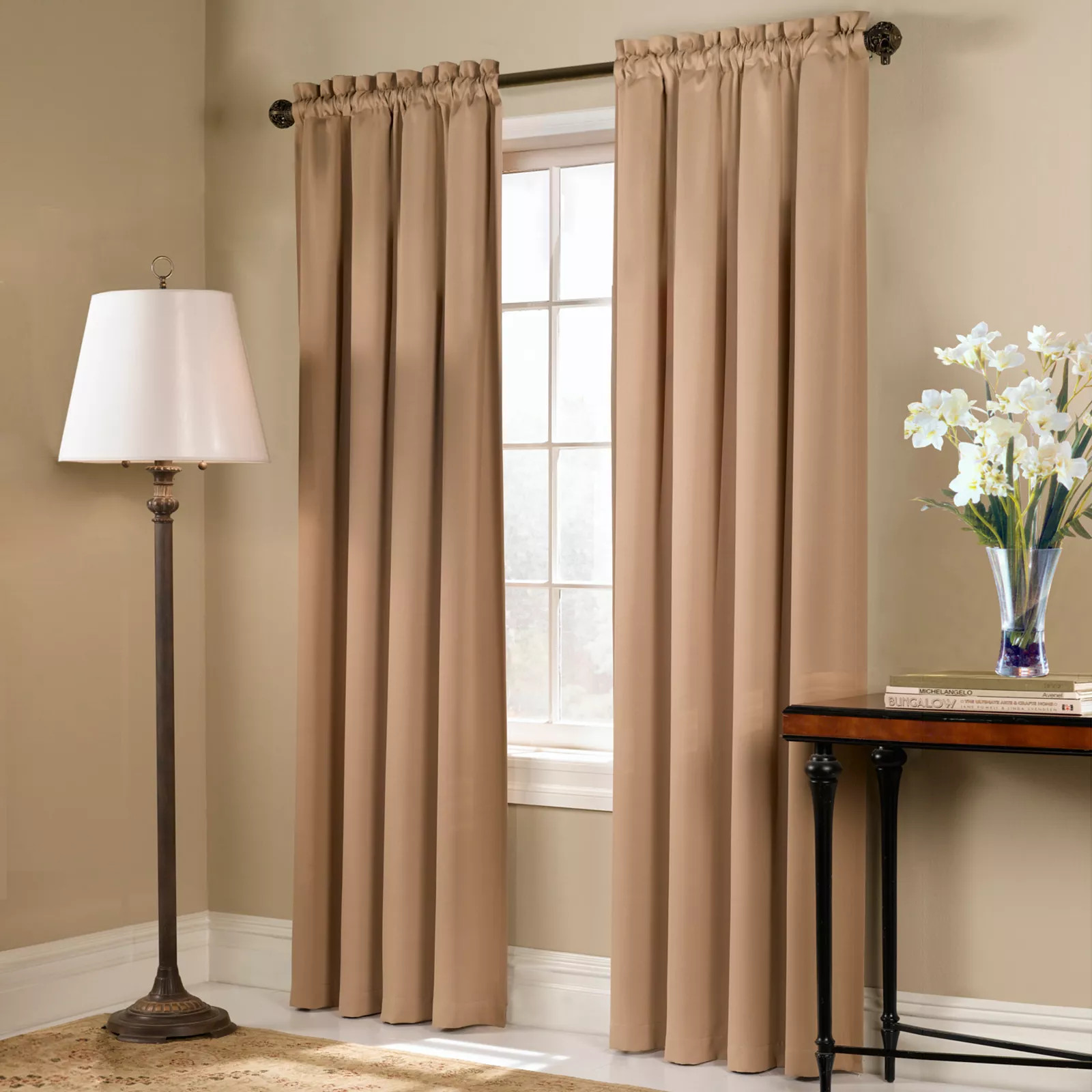 United Curtain Co. Blackout 1-Panel Blackstone Window Curtain, Beige, 54X84 | Kohl's