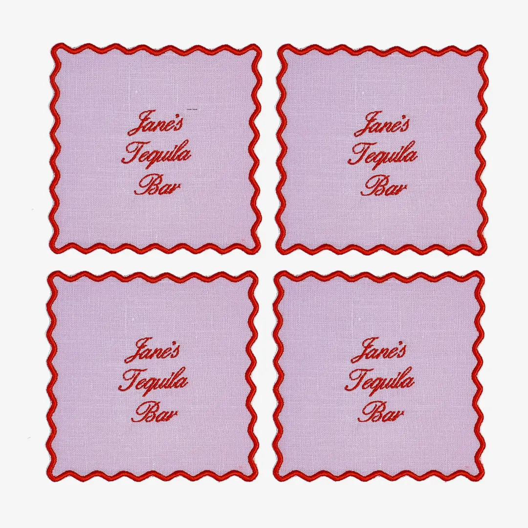 Custom Cocktail Napkin, Personalization, Cocktail Napkins, Phrase Cocktail Napkins, Bar Napkins -... | Etsy (US)