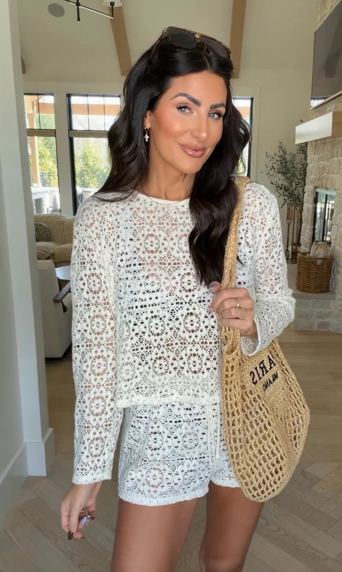 Crochet coverup 

#LTKootd #LTKSwim